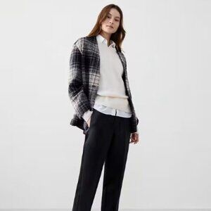 Banana Republic High-Rise Tapered Pants in Black, Women's Size 12, NWT